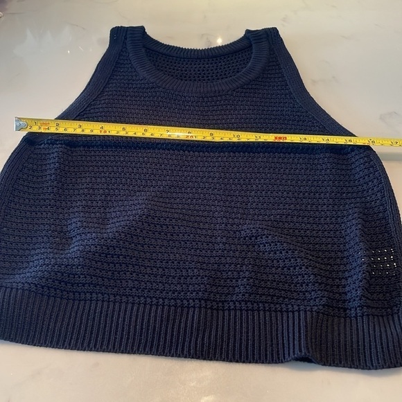 black sweater tank / lightweight / like new / M - Picture 4 of 9